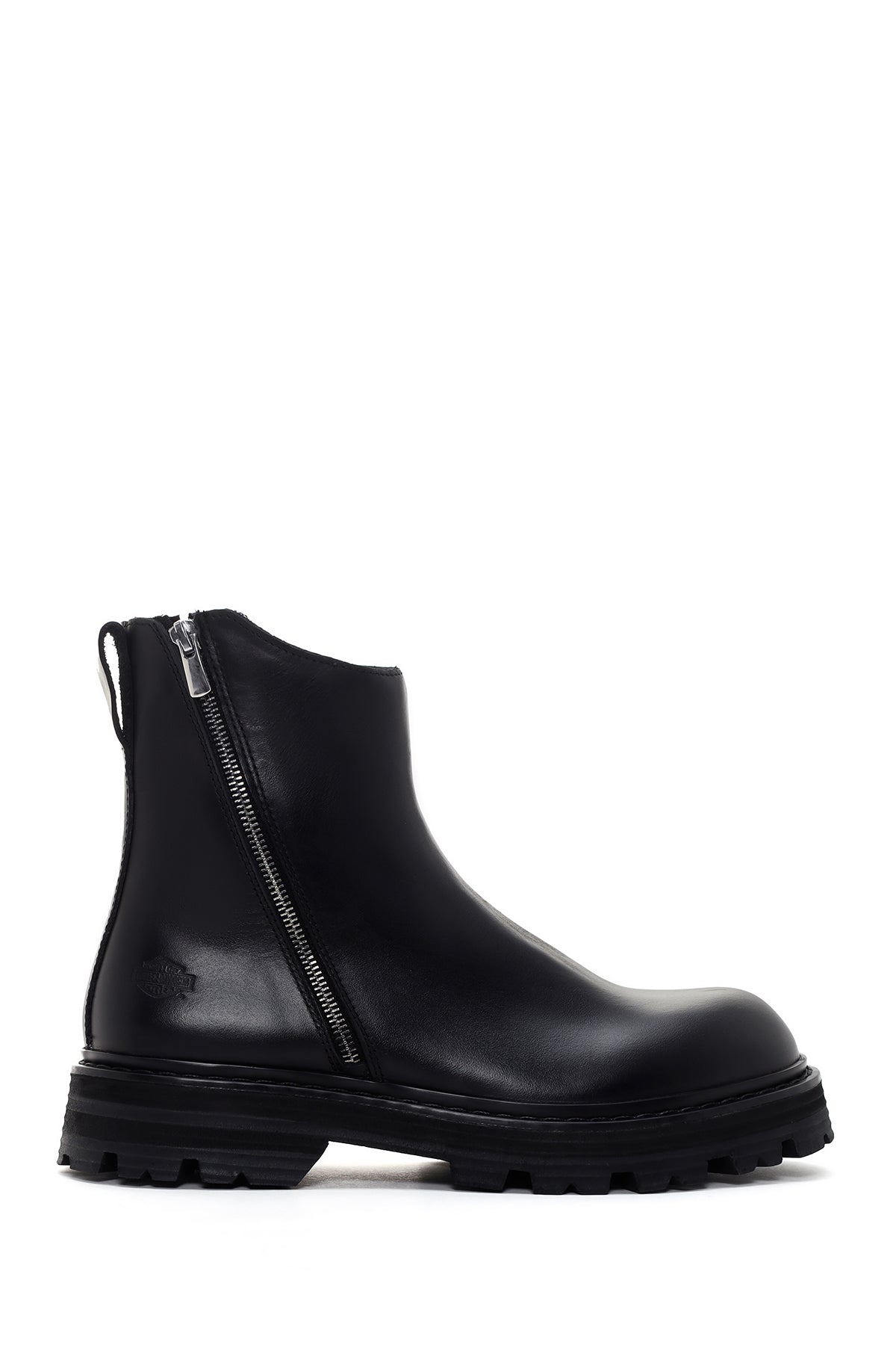 Harley Davidson Men's Black Thick Soled Zippered Boots 021M100623 | Derimod