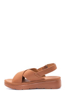 Women's Tan Thick Sole Comfort Sandals | Derimod