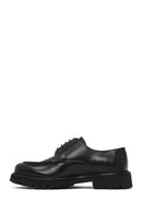 Men's Black Lace-Up Thick-Soled Leather Casual Shoe | Derimod