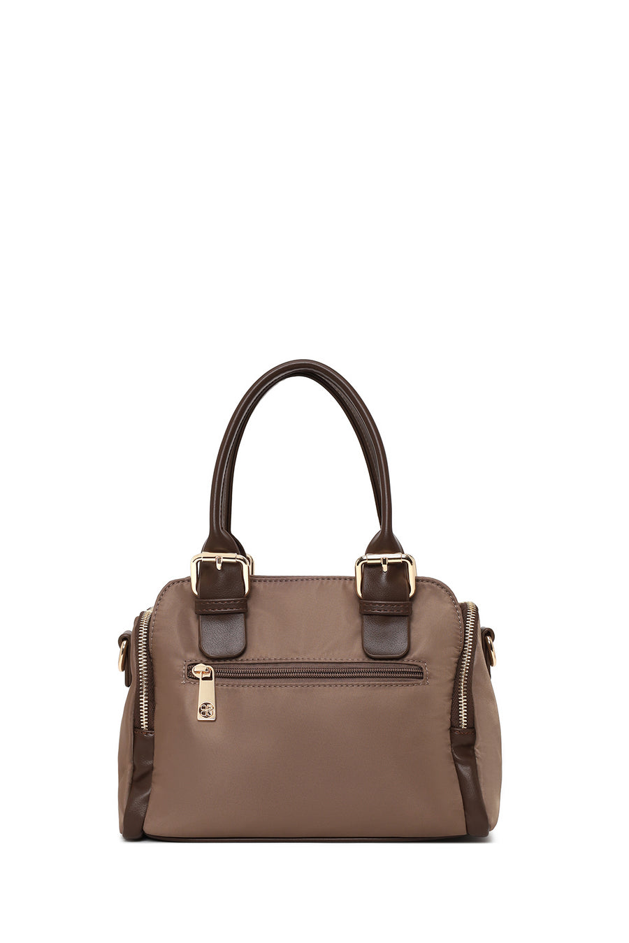 Woman Mink Long-Strap Fabric Shoulder Bag