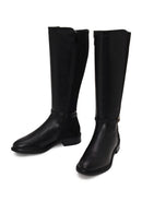 Woman Black Zip Closure Buckle Detailed Boots | Derimod