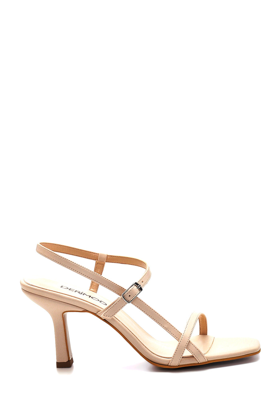 Women's Beige Heeled Sandals 22SFE391118 | Derimod