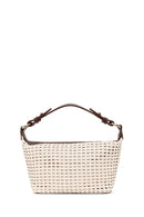 Woman Cream Mini Shoulder Bag with Long Strap | Derimod