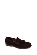 Erkek Kahverengi Püsküllü Süet Deri Casual Loafer | Derimod