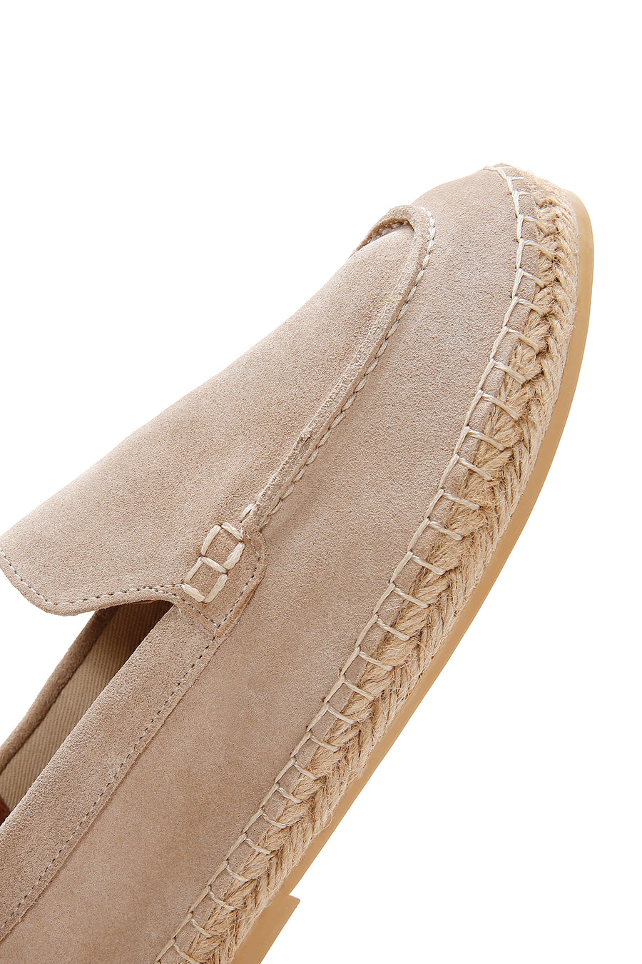 Men's Beige Suede Espadrilles