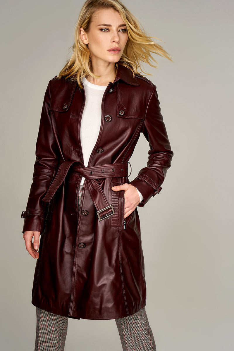Sabrina Women's Leather Jacket 17WGE542447 | Derimod