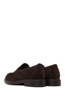 Derimod Black Male Brown Suede Loafer | Derimod