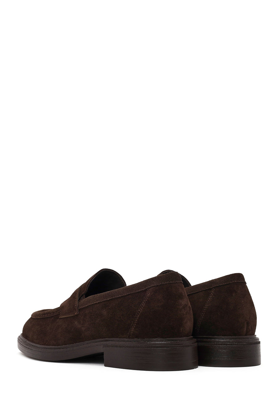 Derimod Black Male Brown Suede Loafer