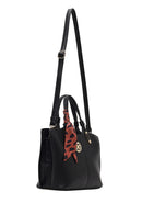 Woman Black Long-Strap Accessorized Shoulder Bag | Derimod