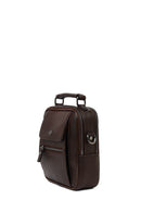 Men's Brown Leather Messenger Bag | Derimod