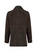 Malibu Woman Brown Suede Leather Jacket | Derimod