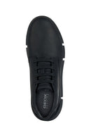 Geox Men's Black Adacter H Lace-up Leather Sneaker Boots | Derimod