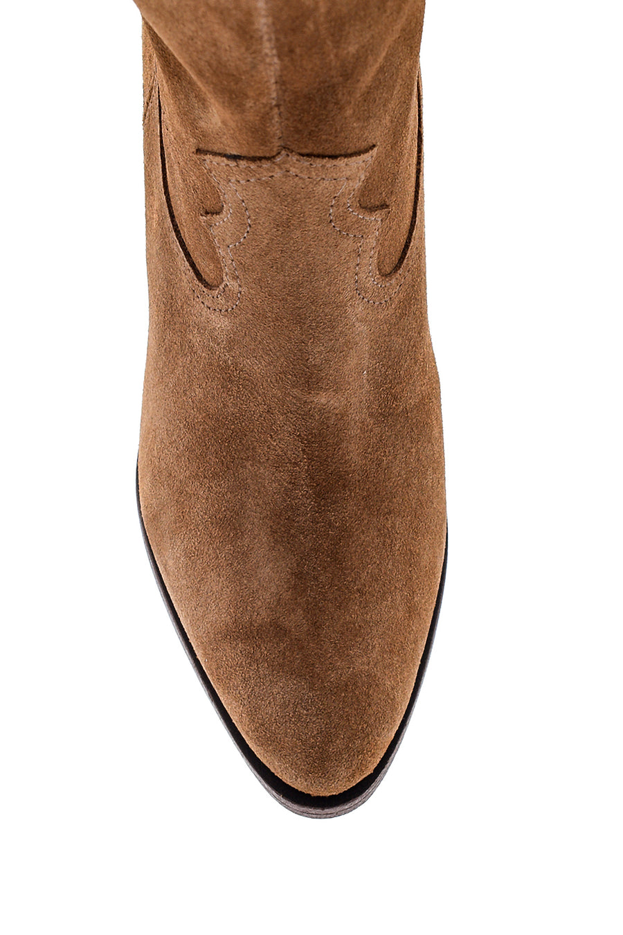 Women's Suede Leather Heeled Boots
