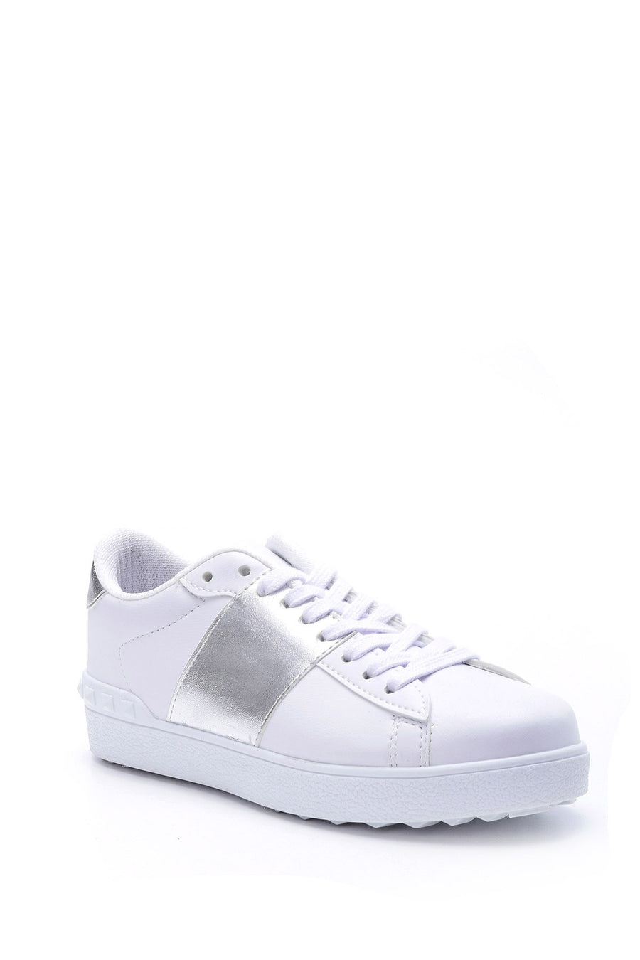 Women's Silver Detailed Sneaker