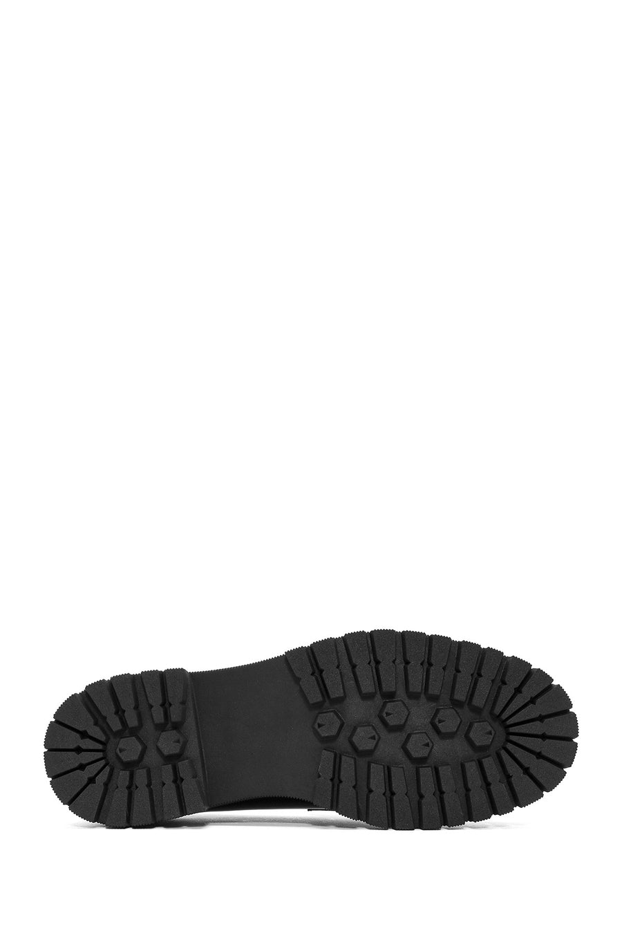 
Women's Black Thick Sole Leather Loafer
