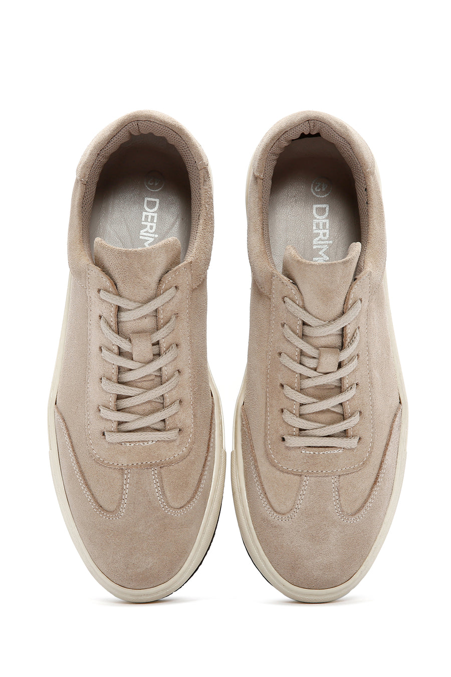 Erkek Bej Süet Deri Sneaker