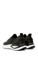 Derimod Zero Men's Green Laced Thick Soled Fabric Sneaker | Derimod