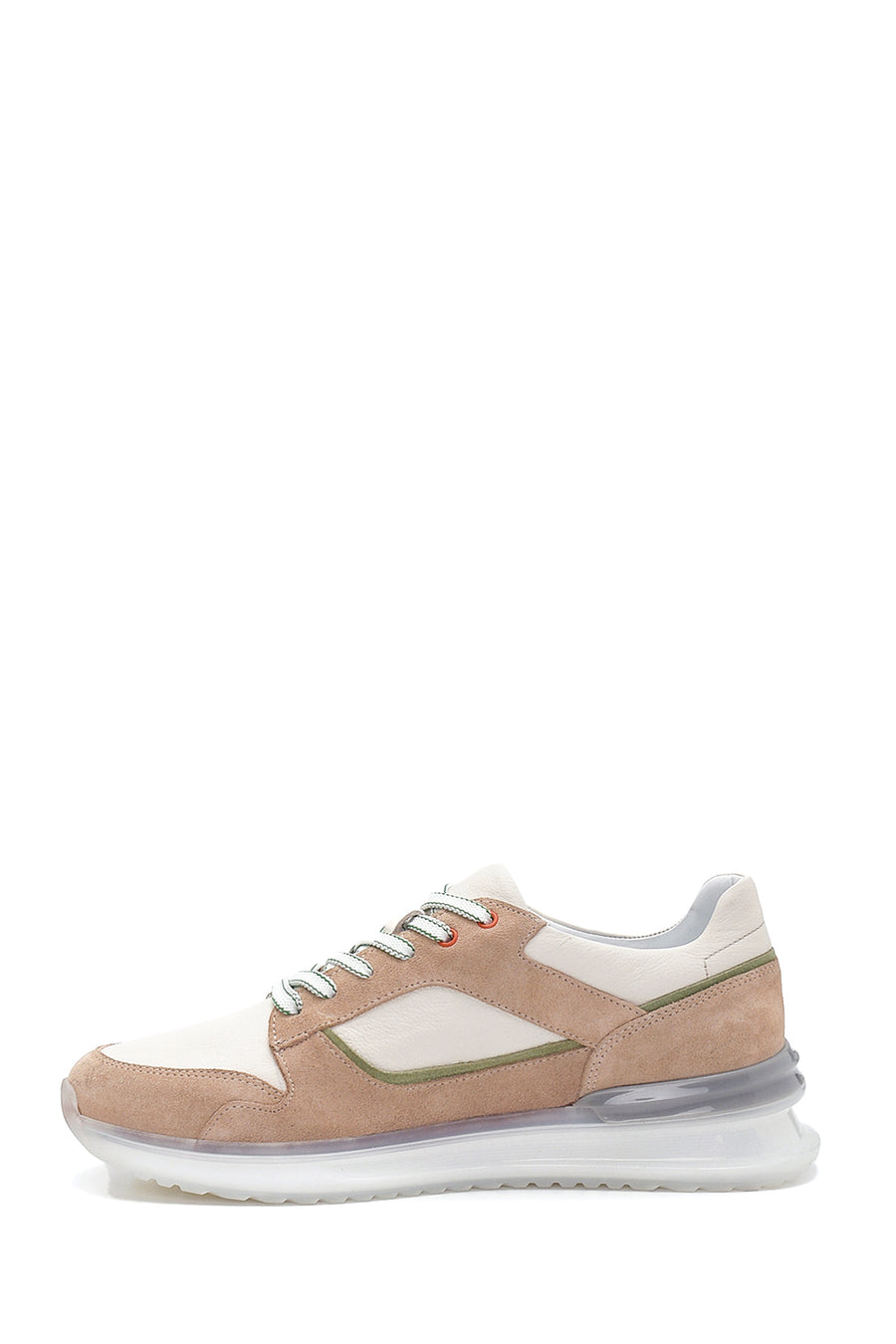 Men's Beige Leather Sneaker