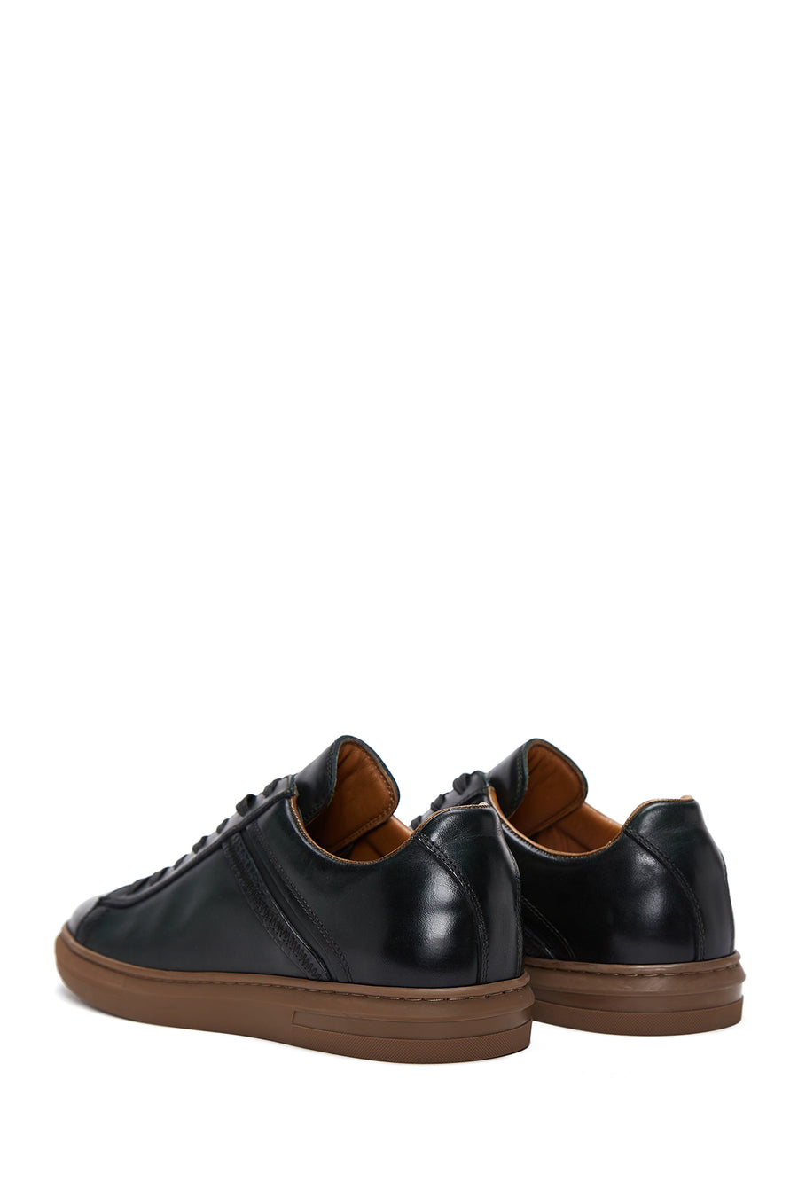 Erkek Yeşil Deri Sneaker