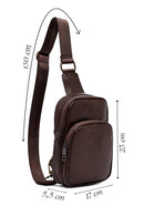 Men's Brown Mini Crossbody Bag | Derimod
