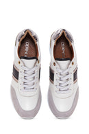 Kadın Bej Deri Dolgu Topuklu Sneaker | Derimod