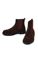 Male Brown Suede Chelsea Boots | Derimod