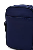 Men's Navy Blue Mini Fabric Messenger Bag | Derimod