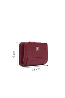 Women's Burgundy Wallet | Derimod