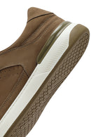 Men's Beige Lace-Up Nubuck Leather Sneaker | Derimod