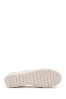 Women's Cream Leather Comfort Loafer | Derimod