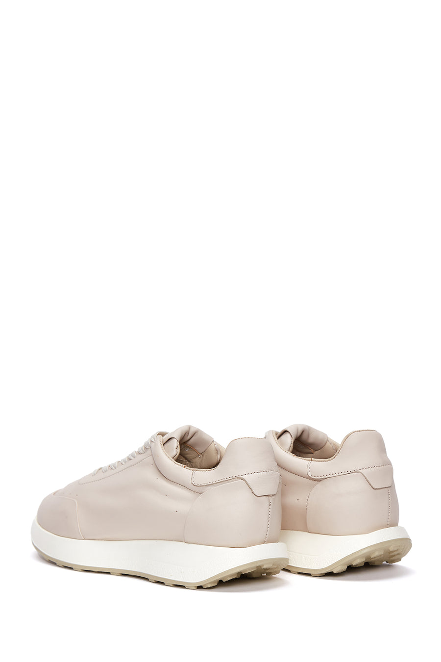 Erkek Bej Deri Sneaker