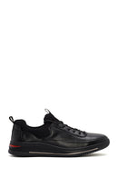 Men's Black Lace-up Leather Sneaker | Derimod