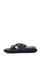 Men's Leather Slippers | Derimod