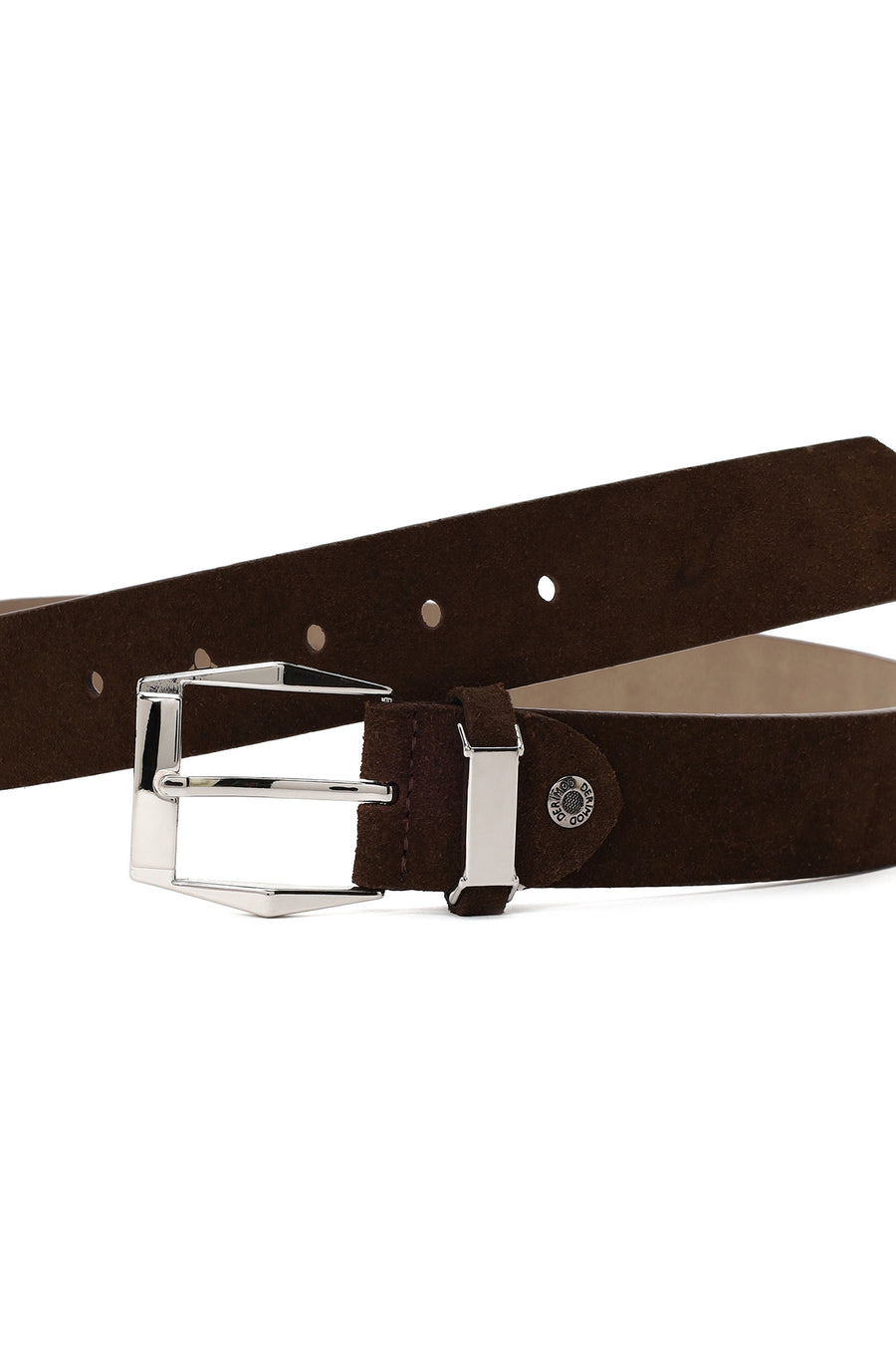 Male Brown Suede Belt