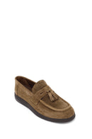 Erkek Taba Püsküllü Süet Deri Casual Loafer | Derimod