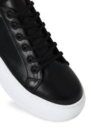 Woman Black Lace-Up Chunky Sneaker | Derimod
