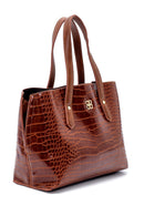 Women's Crocodile Patterned Shoulder Bag | Derimod