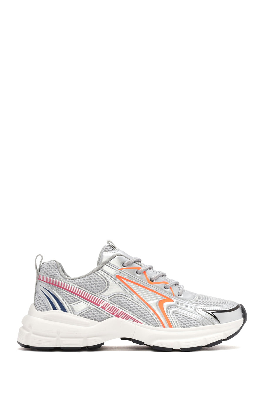 Kadın Turuncu Kalın Tabanlı Bağcıklı Sneaker 25SFD431214 | Derimod