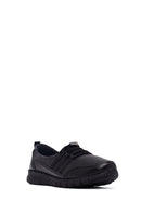 Woman Black Leather Comfort Loafer | Derimod