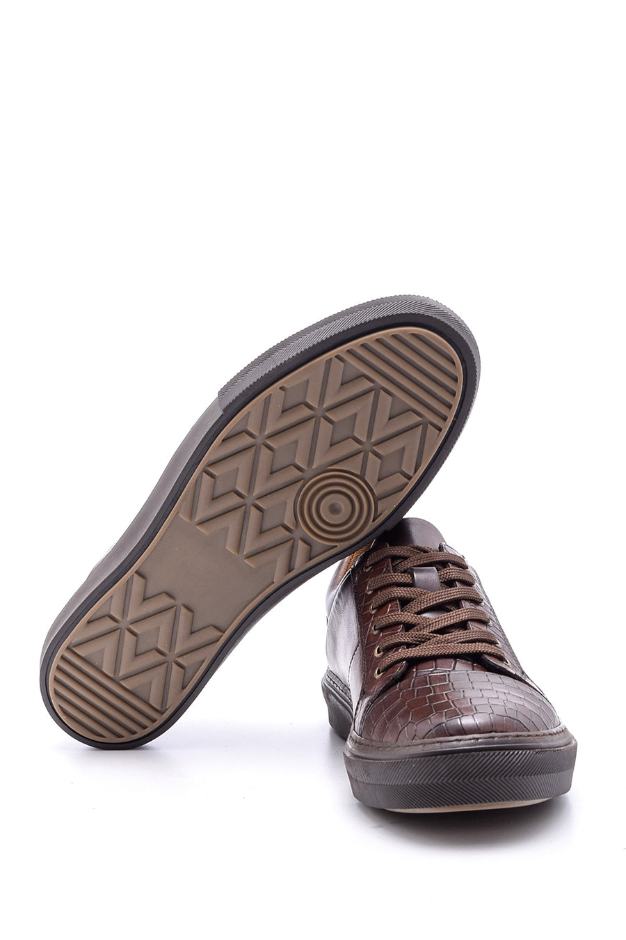 Men's Crocodile Detailed Leather Sneaker