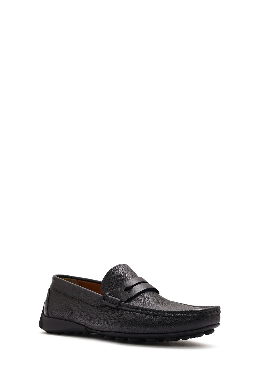 Erkek Siyah Deri Casual Loafer