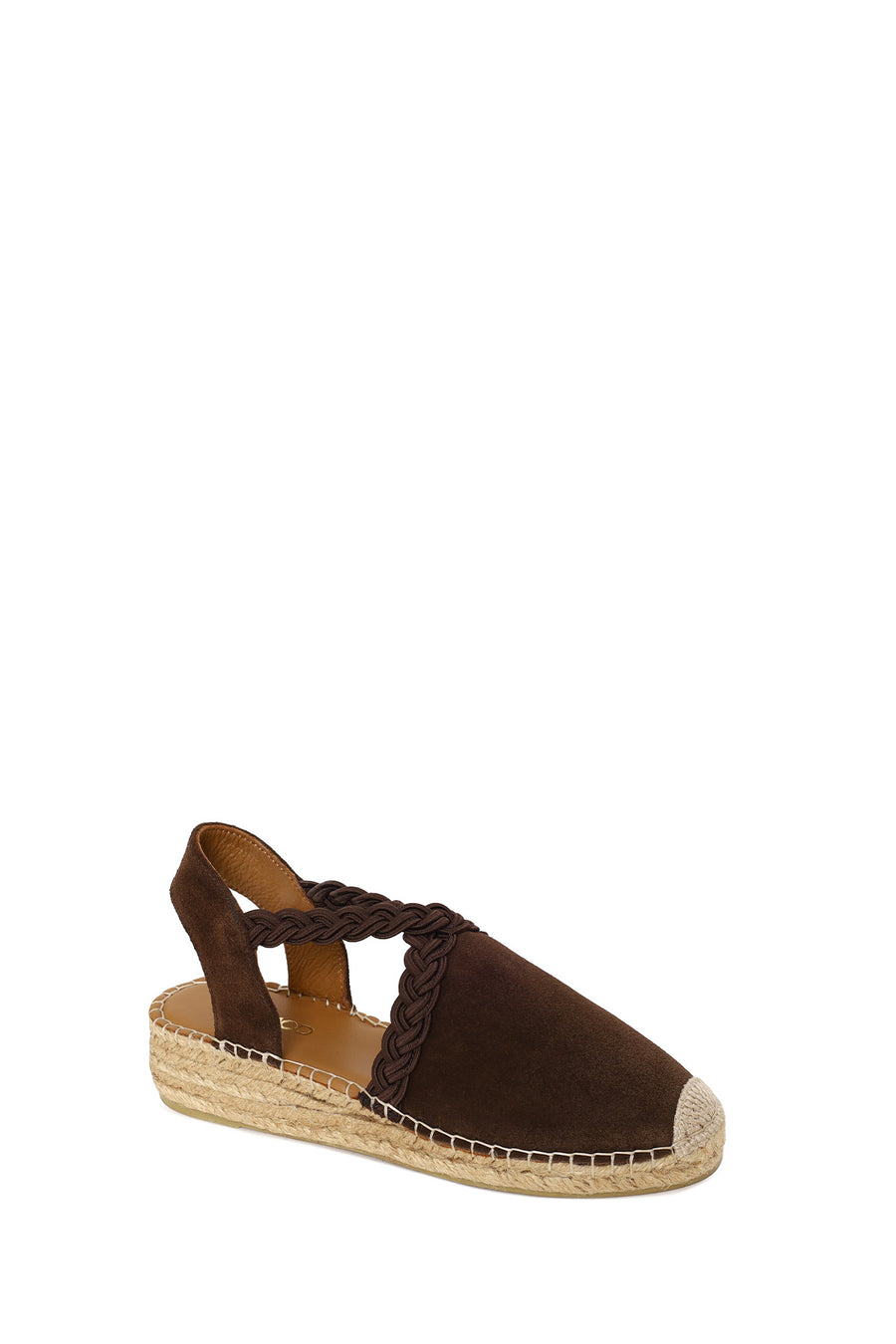 Women's Brown Suede Leather Espadrilles