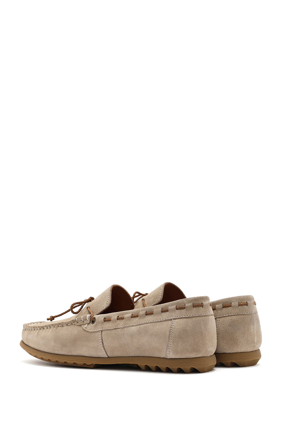 Men's Beige Suede Leather Casual Loafer