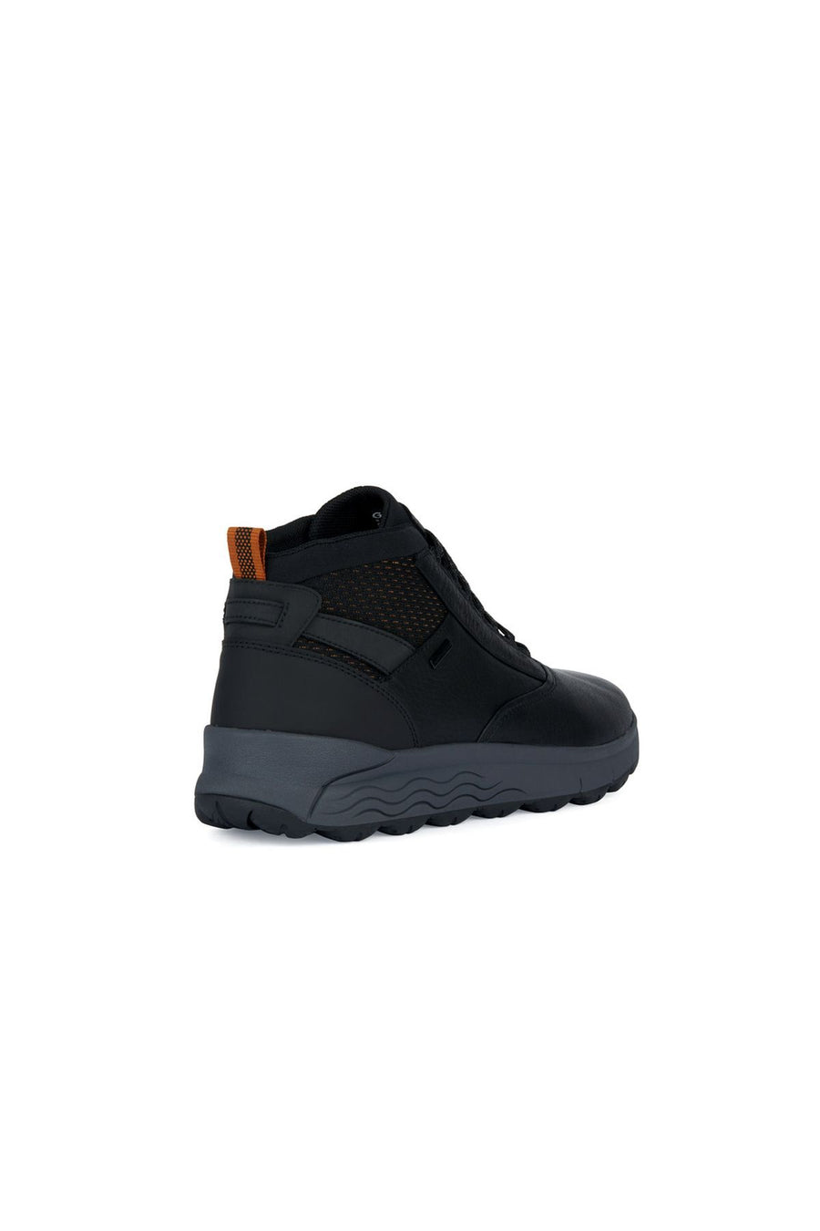 Geox Men's Black Spherica Lace-Up Leather Boots