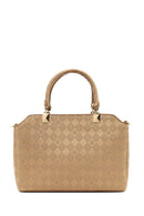 Women's Brown Long Strap Printed Sleeve Bag | Derimod