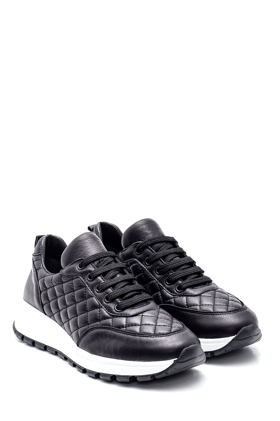 Women's Leather Quilted Sneaker