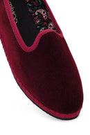 Kadın Bordo Kumaş Loafer | Derimod