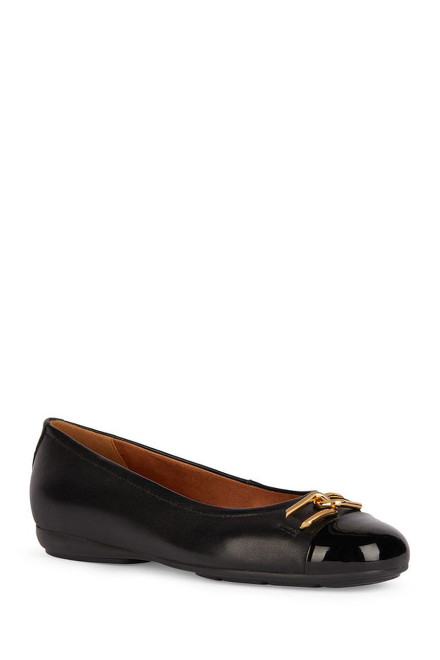 Geox Women's Black Annytah Leather Ballerinas