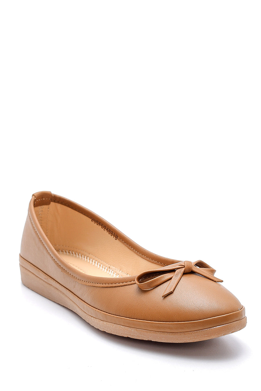 Women's Bow Leather Ballerinas