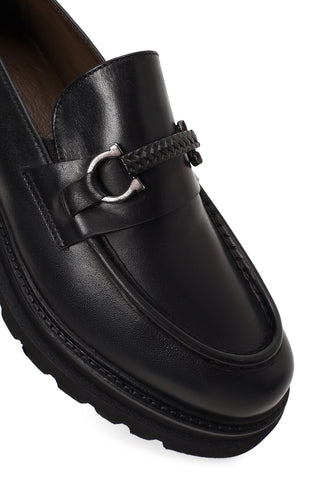 Erkek Siyah Deri Casual Loafer